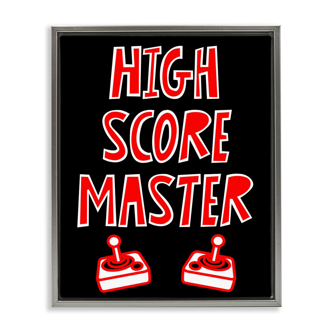 Stupell Industries High Score Master Gamer Floating Frame, design by Marcus Prime